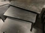 Nieuwe 3-delige Salontafel Set - Hout, Ophalen, Nieuw, Vierkant, 50 tot 100 cm