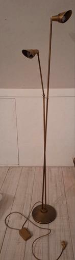 Koperen Staaande Lamp - 1.80m, Ophalen, Gebruikt, Vintage, Metaal