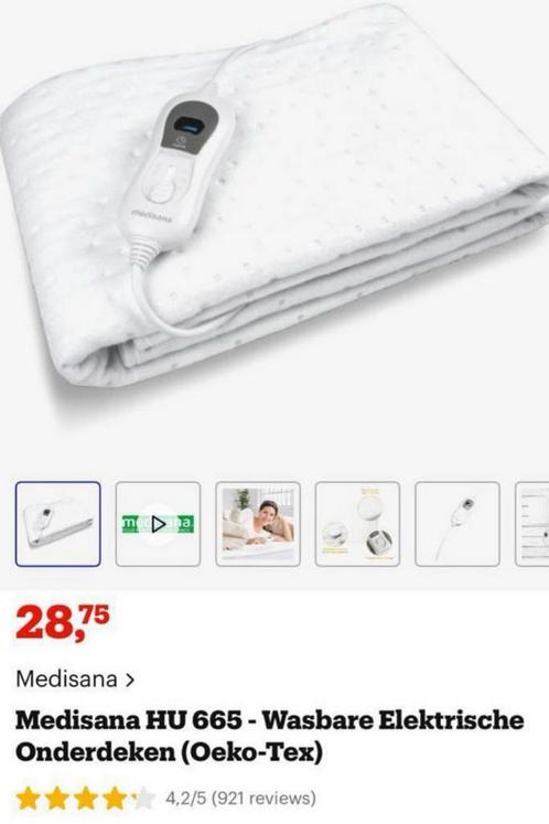 Medisana HU665 Warmtedeken 150x80 nieuw in doos, Huis en Inrichting, Slaapkamer | Beddengoed, Zo goed als nieuw, Kussen, Eenpersoons