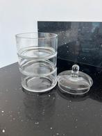 Voorraadpot / Snoeppot – 3 lagen – Stapelbaar – Glas, Huis en Inrichting, Woonaccessoires | Etagères, Ophalen of Verzenden, Nieuw