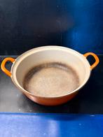 Le creuset braadpan 24 cm, Huis en Inrichting, Keuken | Potten en Pannen, Ophalen of Verzenden, Gebruikt, Gietijzer, Koekenpan of Braadpan