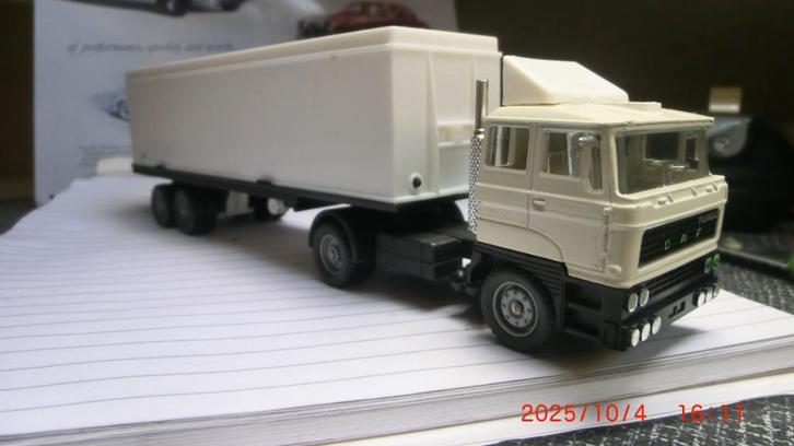 Solido DAF F 2800 1:60, Hobby en Vrije tijd, Modelauto's | 1:43, Zo goed als nieuw, Bus of Vrachtwagen, Solido, Ophalen of Verzenden