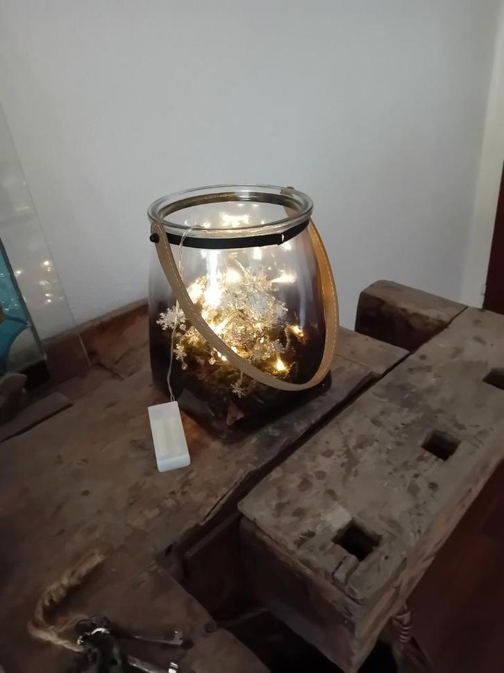 Zeer stevige, glazen lantaarn, Huis en Inrichting, Woonaccessoires | Overige, Ophalen of Verzenden