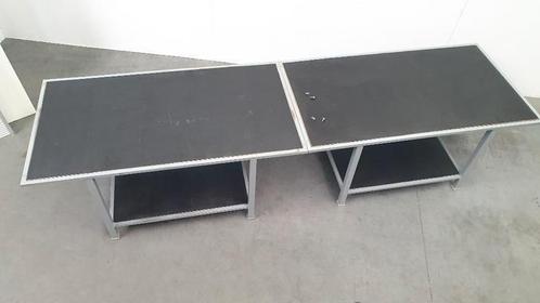 vintage werkbank staal inpak werktafel balie industrieel, Doe-het-zelf en Verbouw, Werkbanken, Gebruikt, 170 cm of meer, Ophalen