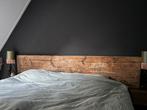 Landelijk sober interieur hoofdbord bed slaapkamer, Ophalen, Tweepersoons, Hout
