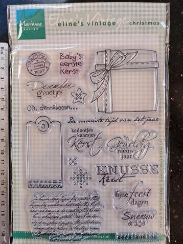 MARIANNE DESIGN STEMPEL ELINE'S NEDERLANDSE TEKSTEN KERST
 beschikbaar voor biedingen