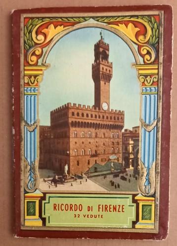 11601 Ricordo di Firenze 32 Vedute Leporello Florence Italië beschikbaar voor biedingen