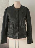 Sandro leren jasje, Zwart, Sandro, Ophalen of Verzenden, Zo goed als nieuw