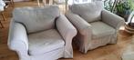 Ektorp fauteuils 2x beige., Ophalen, Gebruikt