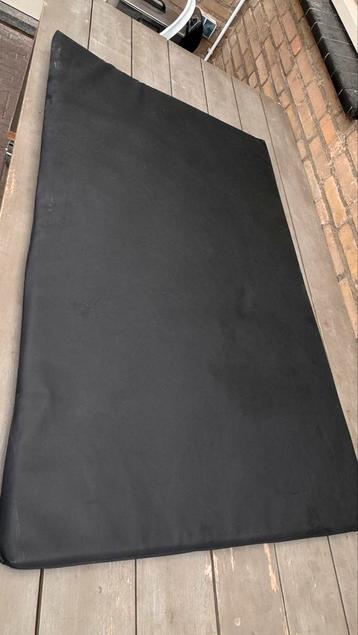 Topmast benchkussen 120x70 Leatherlook zwart