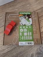Waytoplay kartonnen autobaan 20-delig met houten auto, Overige merken, Racebaan, Zelf te bouwen, Ophalen of Verzenden