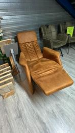 Nieuwe relaxfauteuil in leer kleur cognac –Nu voor maar €695, Ophalen, Bruin, Nieuw, Leer