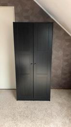 Rakkestad kledingkast zwart/bruin., Huis en Inrichting, Ophalen, 200 cm of meer, 50 tot 100 cm, Zo goed als nieuw