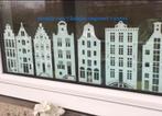 (raam)sticker straatje grachtenpandjes, Diversen, Kerst, Ophalen of Verzenden, Nieuw