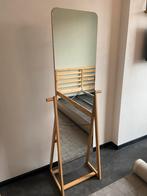 Mooie Staande Spiegel - Bamboe Frame, Huis en Inrichting, Woonaccessoires | Spiegels, Ophalen of Verzenden, Zo goed als nieuw