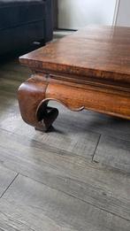 Lage Opium Tafel - Zwaar Teakhout, Gebruikt, Teakhout, Ophalen of Verzenden, Oosters