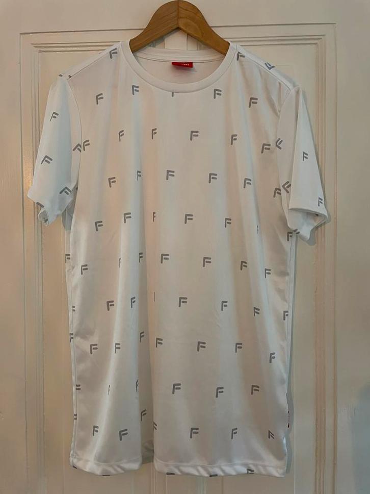 FEBO t-shirt | L, Kleding | Heren, T-shirts, Zo goed als nieuw, Maat 52/54 (L), Wit, Ophalen of Verzenden