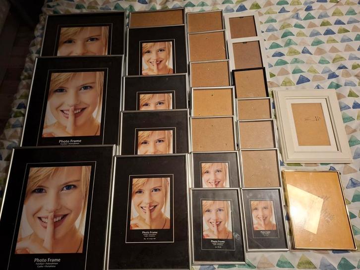 24x fotolijst verschillende maten, Audio, Tv en Foto, Fotografie | Fotolijsten, Ophalen of Verzenden
