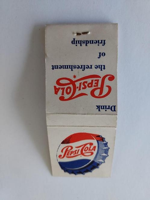 compleet lucifersboekjes Pepsi Cola jaren '50, Verzamelen, Merken en Reclamevoorwerpen, Zo goed als nieuw, Overige typen, Ophalen of Verzenden