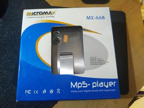 MicroMAX MX-668 MP5 Player, Audio, Tv en Foto, Mp4-spelers, Gebruikt, 2 tot 10 GB, Overige merken, Met radio, Ophalen of Verzenden