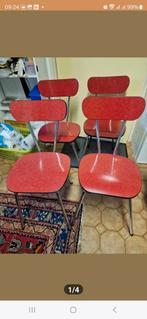 Brabantia stoelen 4 stuks, vintage,  retro, Huis en Inrichting, Stoelen, Ophalen of Verzenden, Gebruikt, Rood