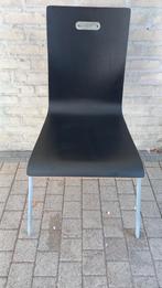 4 moderne houten eetkamer stoelen, Huis en Inrichting, Stoelen, Ophalen, Zwart, Zo goed als nieuw, Vier
