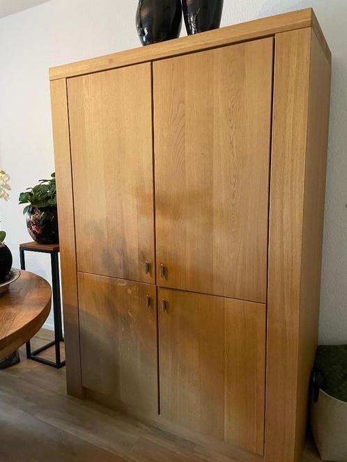 Eiken kast, Huis en Inrichting, Kasten | Buffetkasten, Gebruikt, 150 tot 200 cm, 100 tot 150 cm, 50 tot 75 cm, Met deur(en), Met plank(en)