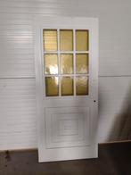 Hardhouten Buitendeur - Robuust & Stijlvol, Gebruikt, Ophalen of Verzenden, 200 tot 215 cm, Glas