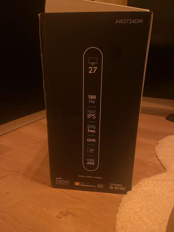 Alienware AW2724DM - 27 inch QHD 180Hz Gaming Monitor, Computers en Software, Monitoren, Nieuw, 151 t/m 200 Hz, DisplayPort, Gaming