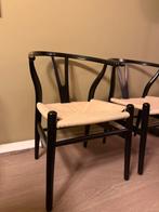 Wishbone stoelen, Huis en Inrichting, Gebruikt, Twee, Verzenden, Zwart