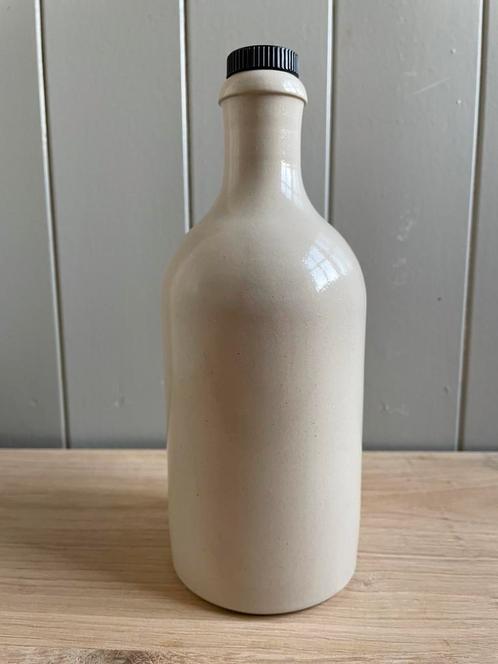 Vintage fles gres steengoed Max Krüger MKM 60s/70s 🇩🇪, Antiek en Kunst, Curiosa en Brocante, Ophalen of Verzenden