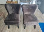 2x velours fauteuil, Ophalen, Zo goed als nieuw, Twee