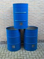 Vuurton stookton Vuurtonnen 200 Liter olievat brandton, Ophalen, Zo goed als nieuw, Vuurton