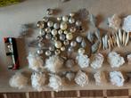Zilver / wit kerstboom decoratie kerstballen 86x, Diversen, Kerst, Ophalen, Zo goed als nieuw