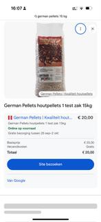 German Pellets - 18 zakken 15kg houtpellets, Ophalen, Overige houtsoorten