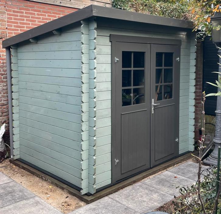 Tuinhuis, Tuin en Terras, Tuinhuizen, Zo goed als nieuw, Tuinhuis, Hout, 250 tot 500 cm, Minder dan 200 cm, 2 ramen, Ophalen