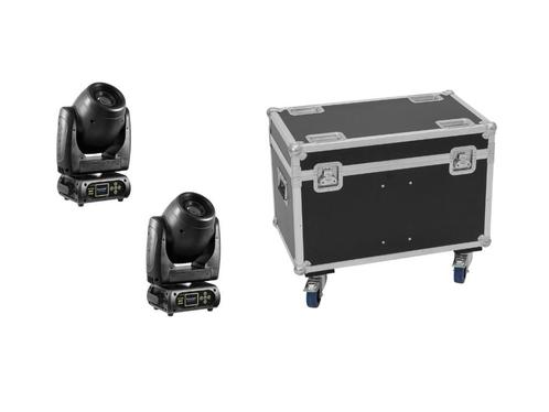 FUTURELIGHT Set 2x DMH-80 LED Spot + Flightcase, Muziek en Instrumenten, Licht en Laser, Nieuw, Licht, Geluidgestuurd, Kleur, Stroboscoopeffect