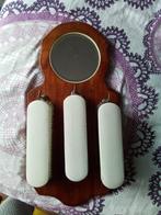 1 retro vintage kleding borstel velours / hout met spiegel, Ophalen