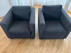 2x zeer nette fauteuil in antraciet  rook en huisdiervrij, Ophalen, Zo goed als nieuw, 50 tot 75 cm