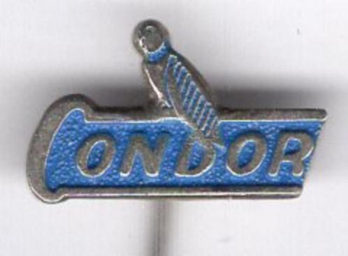 Condor Fietsendragers blauw op zilverkl speldje ( F_107 ), Verzamelen, Speldjes, Pins en Buttons, Zo goed als nieuw, Speldje of Pin