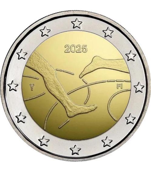 2 euro Finland “Fins-Zweedse Atletiekspelen’’ UNC 2025, Postzegels en Munten, Munten | Europa | Euromunten, Losse munt, 2 euro