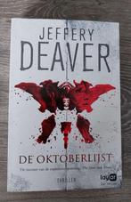 Jeffery Deaver - De oktoberlijst, Ophalen of Verzenden, Zo goed als nieuw, Jeffery Deaver