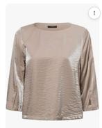 Nieuwe glanzende Dames Blouse - Opus - Maat 40, Maat 38/40 (M), Beige, Nieuw, Ophalen of Verzenden