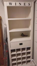Ral 9016 houten kast met wijnrek, Huis en Inrichting, Woonaccessoires | Wijnrekken, Ophalen, Gebruikt, 5 tot 15 flessen, 75 cm of meer