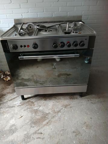 Bestron RVS 90 cm 5 pits gasfornuis met electrische oven etc beschikbaar voor biedingen