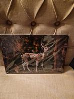 Hert met eekhoorn wandbord, Huis en Inrichting, Woonaccessoires | Wanddecoraties, Ophalen of Verzenden, Nieuw