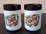 DE voorraadpotten thee en koffie, Ophalen, Zo goed als nieuw, Glas, Pot, Bus of Blik
