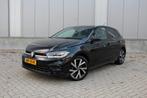 Volkswagen Polo 1.0 TSI DSG R-line 110PK IQ-light Navi/Clima, Met garantie (alle), Alcantara, Zwart, Bedrijf