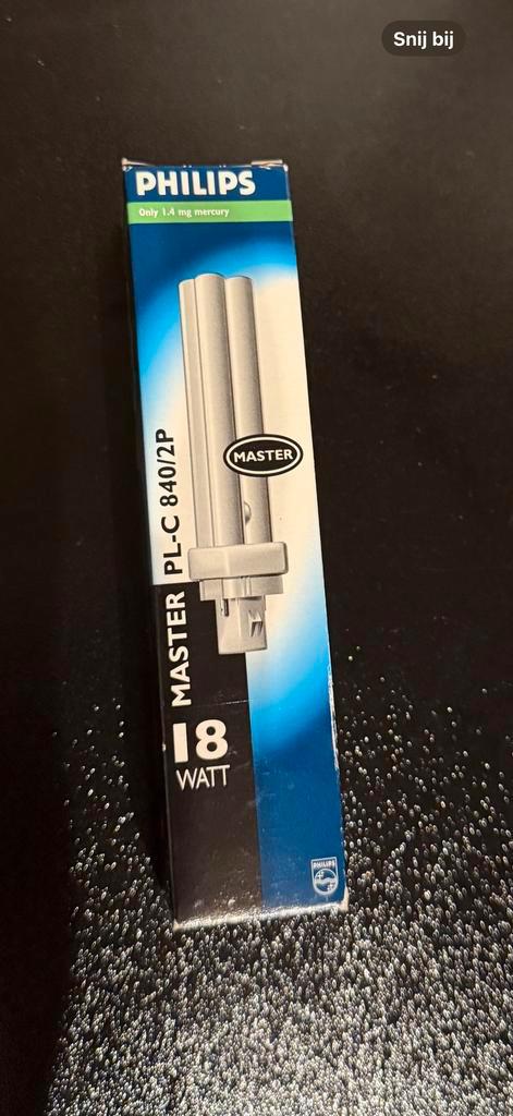 Philips Master PL-C 18W 840/P Lamp, Doe-het-zelf en Verbouw, Bouwverlichting, Nieuw, Lamp, Minder dan 50 watt, Ophalen of Verzenden