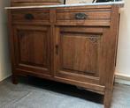 Ruim 100 jaar oud dressoir met marmeren plaat., 100 tot 150 cm, Gebruikt, Ophalen of Verzenden, 50 tot 75 cm